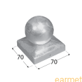 Daszek słupka z kulką / DDK 70 /