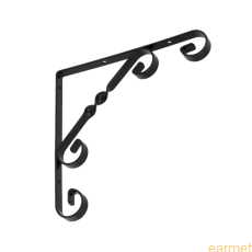 Wspornik ornamentowy WO 200 / 200x200mm / czarny / 