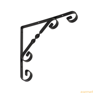 Wspornik ornamentowy WO 200 / 200x200mm / czarny / 