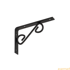 Wspornik ornamentowy WOP 200 / 200x125mm / czarny /