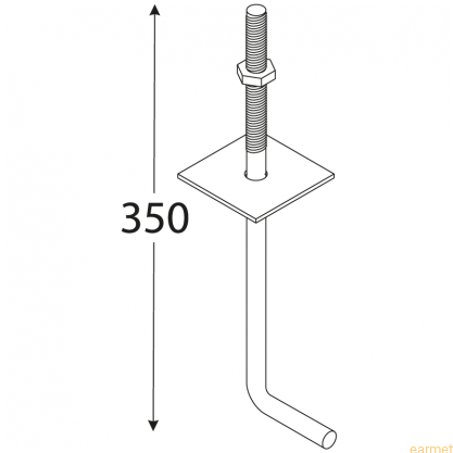 Kotwa Budowlana SK / M 12x350 mm /