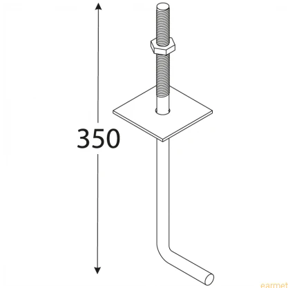 Kotwa Budowlana SK / M 12x350 mm /