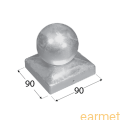 Daszek słupka z kulką / DDK 90 /