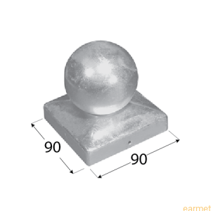 Daszek słupka z kulką / DDK 90 /