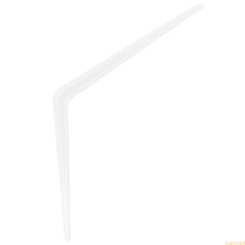 Wspornik półki stalowy WS 450 / 450x400mm / biały malowany / op=2szt