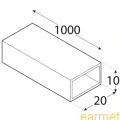 Profil ALU / PRP 1 / 20x10x1000x1,5 / 8szt