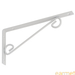 Wspornik ornamentowy WOP 250 / 250x125mm / biały / op=2szt