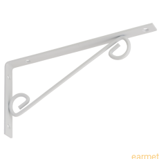 Wspornik ornamentowy WOP 250 / 250x125mm / biały / 