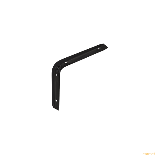 Wspornik klasyczne stalowe WSB 250 / 250x200mm / czarny / op=2szt