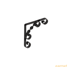Wspornik ornamentowy WO 100 / 100x100mm / czarny / 