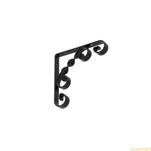 Wspornik ornamentowy WO 100 / 100x100mm / czarny / 