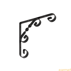 Wspornik ornamentowy WO 150 / 150x150mm / czarny / 