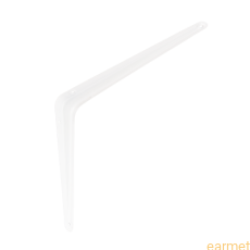 Wspornik półki stalowy WS 250 / 250x200mm / biały malowany / 