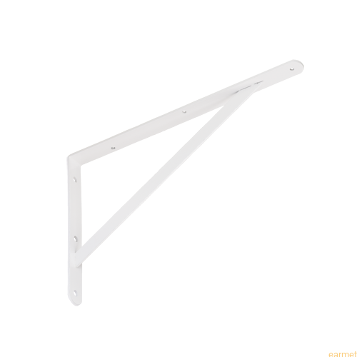 Wspornik wzmacniany WSWP 400 / 400x250x4,0mm / biały malowany / op=2szt