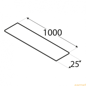 Profil ALU / PPL 2 / 25x1000x3,0 / 8szt