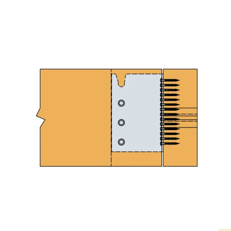 Wieszak belki ukryty BT-4 120 / 120x103x61x3,0/6,0mm