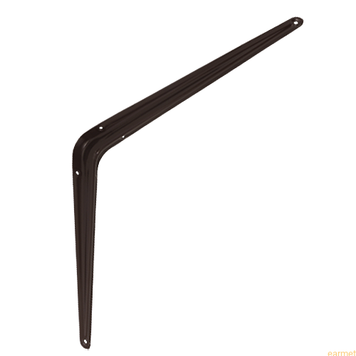 Wspornik półki stalowy WS 450 / 450x400mm / brązowy / op=2szt
