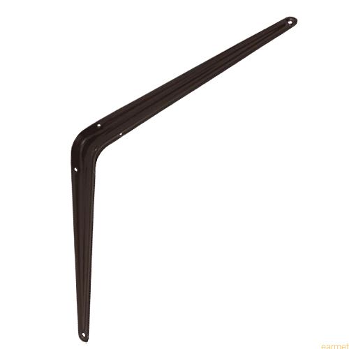 Wspornik półki stalowy WS 450 / 450x400mm / brązowy / op=2szt