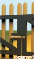 Zasuwka sprężynowa z raczką drewnianą WSP 420  /  420x190x50 /