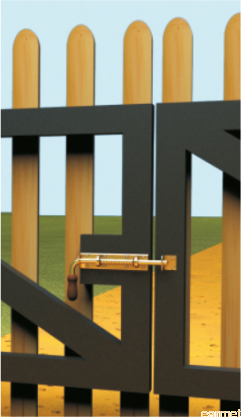 Zasuwka sprężynowa z raczką drewnianą WSP 420  /  420x190x50 /