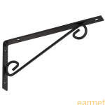 Wspornik ornamentowy WOP 250 / 250x125mm / czarny / op=2szt