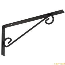 Wspornik ornamentowy WOP 250 / 250x125mm / czarny / 