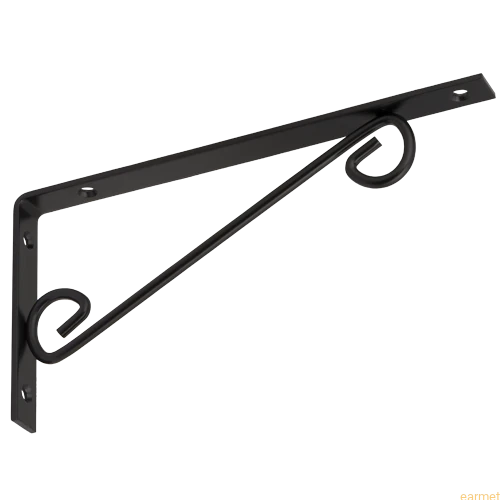 Wspornik ornamentowy WOP 250 / 250x125mm / czarny / op=2szt