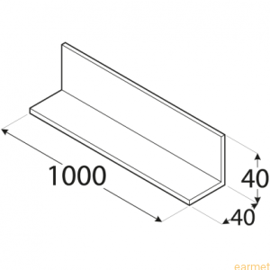 Profil ALU / PKR 9 / 40x40x1000x3,0 / 8szt