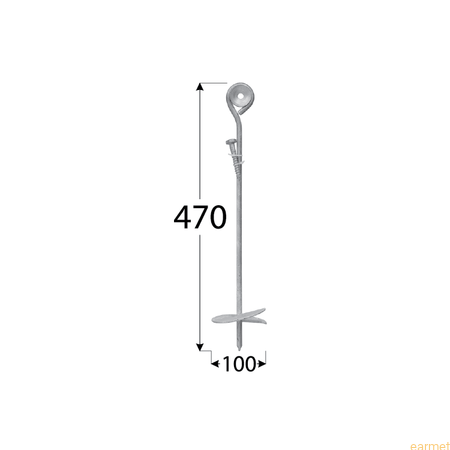 KWZ kotwa wkręcana do ziemi