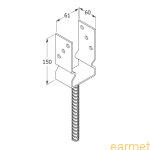 Podstawa słupa PSZ 60 / 61x150x60x4,0 /