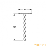 Podstawa słupa PPS 80 / 80x202x4,0 /