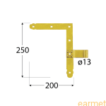ZN 250 L+R  / 250x200x3,0 /