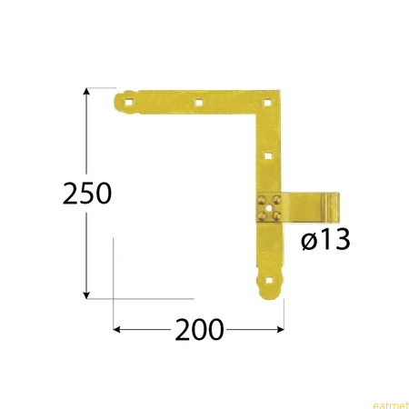 ZN 250 L+R  / 250x200x3,0 /