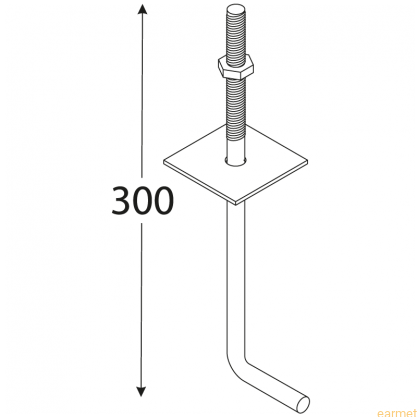 Kotwa Budowlana SK / M 12x300 mm /