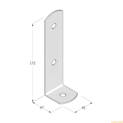 Podstawa słupa PSC 45/ 45x170x2,0 /