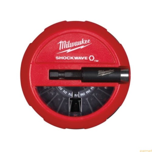 Zestaw bitów  do wkrętarki SHOCKWAVE / 15 elementów