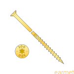 Wkręt ciesielski CS/ 8x160 / TX-40