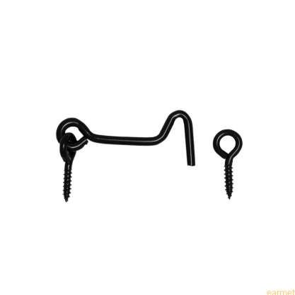 Haczyk zamykajacy wkręcany ZHK 60 / malowany czarny