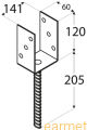Podstawa słupa PS 140 U / 141x325x120 /