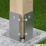 Podstawa słupa PSPA 120 / 122x150x2,0 /