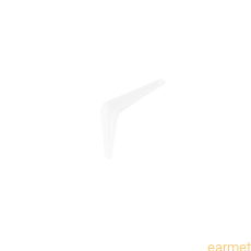 Wspornik półki stalowy WS 100 / 100x75mm / biały malowany / op=2szt