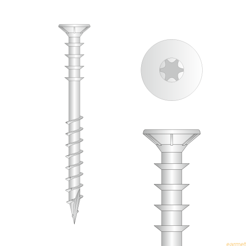 Wkret poziomujacy WDS/ 6x80 / 200szt