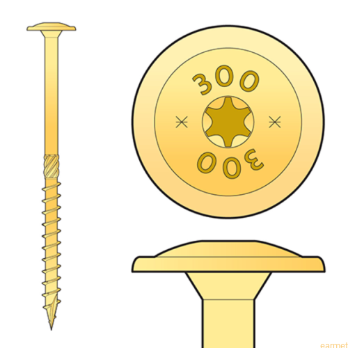 Wkręt ciesielski CT / 5x40 / TX-25 / 200 szt