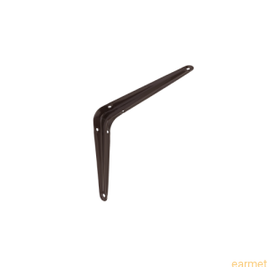 Wspornik półki stalowy WS 150 / 150x125mm / brązowy / 