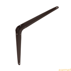 Wspornik półki stalowy WS 250 / 250x200mm / brązowy / 