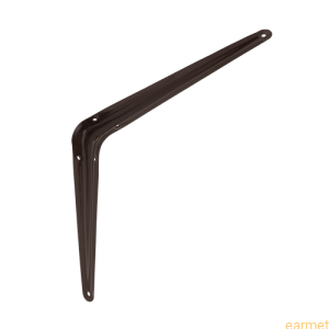 Wspornik półki stalowy WS 250 / 250x200mm / brązowy / 