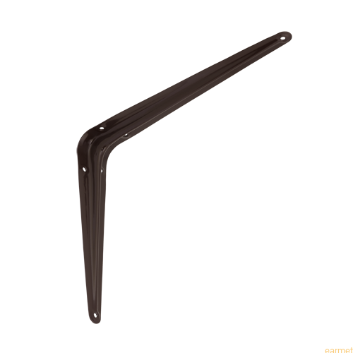 Wspornik półki stalowy WS 250 / 250x200mm / brązowy / op=2szt