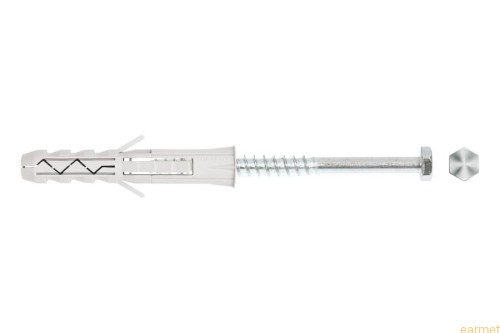 KKX 12 /8*100/ kołek rozporowy do podłoży pełnych z wkrętem z łbem sześciokątnym / 50 szt