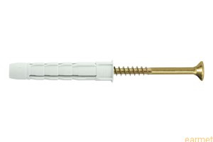 KW 6*45 / Kołek wrzechstronny do wszystkich podłoży z wkrętem z łbem stożkowym z gniazdem PZ / 100 szt