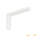 Wspornik z osłoną plastikową WSPP 180 / 180x115x25mm / biały malowany / op=2szt